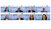 Primera fila, de izquierda a derecha: Cintia Gomez, Manuel Emilio Sánchez, Erik Moncayo, Alfonso Rojas. Segunda fila: Ana Carlissa Benitez, Alejandro Terzian, Suzanne Lemaitre y María Victoria Cornacchione.