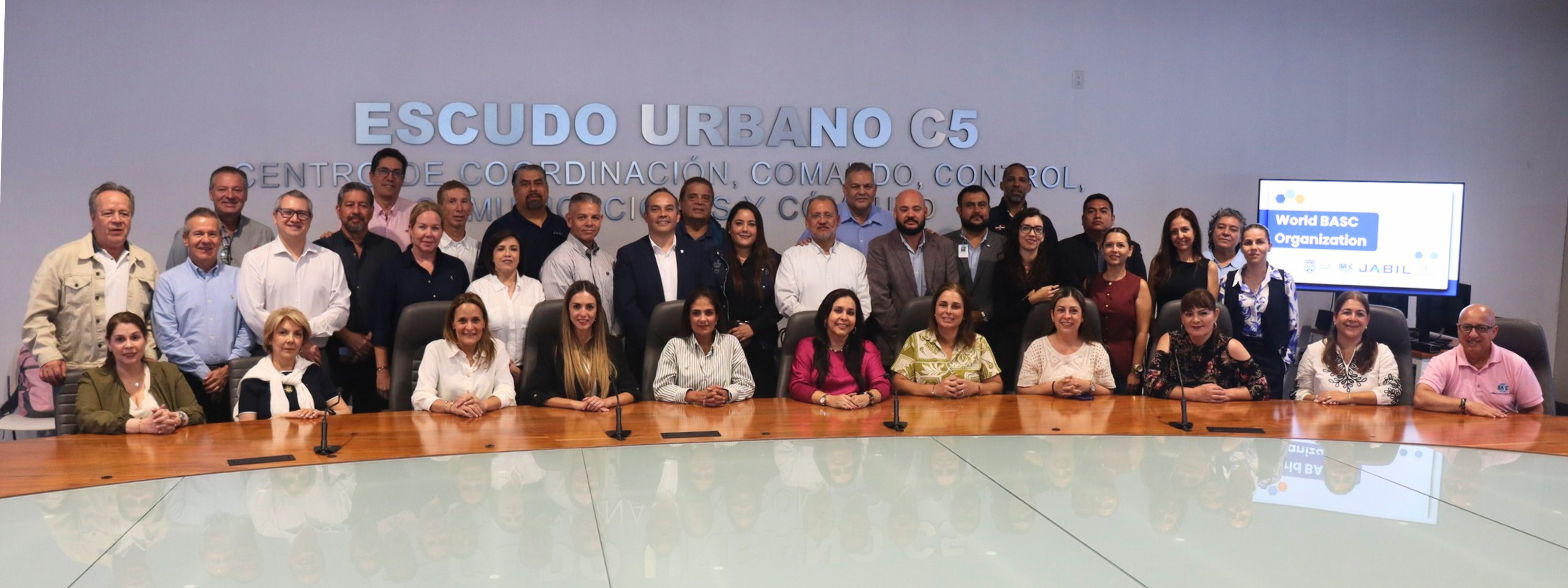 BASC Executive Directors at the C5 Coordination Center of the State of Jalisco.